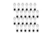 24PK Lemon & Lime Functional Secure Glass Air-Tight Lid Bottle Storage 150ml