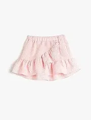 [Koton] Girls' Mini Skirt Ruffled Elastic Waistband Skirt