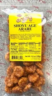 Enjoy Shoyu Age Arare 3.8 oz FRIED RICE CRACKERS (1 bag)
