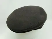 BAILEY LORD BROWN WOOL FLAT CAP MADE IN ITALY