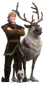 Kristoff and Sven from Frozen 2 Official Disney Cardboard Cutout / Standee