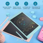 2Pack Colorful LCD Writing Drawing Tablet Pad 8.5" Notepad Draw Board for Kids