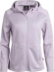 [Spyder] Women's Fleece Jacket - Lightweight Polar Fleece Lined, Wind-Resistant Hooded Zip Up Active Sweater Jacket (S-XL)