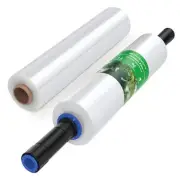 Stretch Wrap Film-15 IN 1000 FT 60 Gauge (2 Roll with Handles) Shrink Wrap