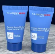 Clarins Men Super Moisture Balm SAMPLE SIZE -0.4oz (Lot of 2)-NEW