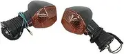 Front Rear Turning Indicator Lights 2 Pcs Motorcycle Turn Signal Indicator Light Front/Rear Blinker, for SV650 SV1000 N S SFV 650 Gladius DRZ 400 SM 2005-2019 Motorcycle Turn Signal Lights