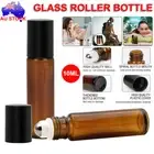 30PCS Roller Essential Oil Roll On Ball Glass Bottle Rollerball Perfume Amber