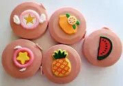 Cute mini measuring tape, 150 cm, available in blue, pink or yellow, 2 pieces