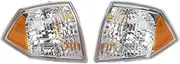 KANGYEBAIHUODIAN 2Pcs Car Parking Light Turn Signal Corner Light Housing Fit for Jeep Compass 2007-2010