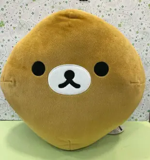 【震撼精品百貨】Rilakkuma San-X 拉拉熊懶懶熊 拉拉熊圓型抱枕-哥哥大頭#00689 震撼日式精品百貨