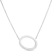 [JewelryWeb] 925 Sterling Silver O Letter Name Personalized Monogram Initial Necklace With Lobster Clasp Adjustable To 41 Centimeters 1.5mm Chain width 46 Centimeters Chain-Necklace for Women and Men