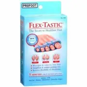 Profoot Flex Tastic Gel Toe Relaxers Sore Feet Relief Flexible 2 ct Pack of 3