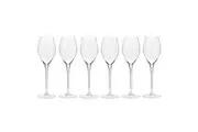 6pc Harmony Collection 280ml Prosecco/Sparkling Wine Barware/Bar Glasses Krosno
