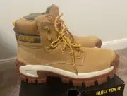 Men's Caterpillar, Invader High Steel Toe Work Boot P91286 Honey Leather Size9.5