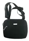 Baggallini Women's Black Double Zip Cross Body Bag RFID NWT