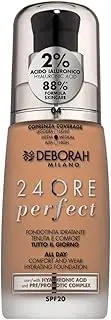 [DEBORAH] Milano - 24 Hour Liquid Foundation Perfect Moisturising SPF 20, No. 4 Apricot, 30.0 ml, 1