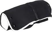 Hand Warmer Pram, Universal Size Hand Warmer for Pushchair, Buggy, Accessories, Pram Muff with Warm Flannel, Gloves Hand Muff for Waterproof and Windproof, Keeps Hands Warm in Winter, black, 10