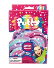 2 PACK- Magic Time Slime Factory UNICORN PUTTY Mix and make putty/slime kit