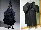 Comme des Garçons Chatterbox Paper Fortune Teller Dress S Folded Detailing Sheer