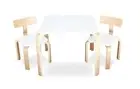 babyhood Scandi Playing Table & Chairs (White/Natural)