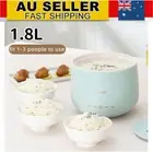 1.8L Electric Mini Rice Cooker Portable Steamer Soup Cooking Stew Pot 1-3 Person