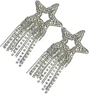 COHEALI 2pcs Star Shaped Iron Rhinestones Applique Decoration for DIY Craft Lightweight and Compact Patch for Clothes Bags and Accessories Repair