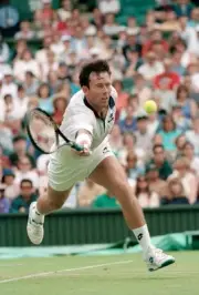 Jeremy Bates of Great Britain at the Wimbledon Lawn Tennis Champio- Old Photo 1