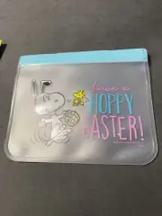 PEANUTS SNOOPY Reusable Snack Bags “have a Happy Easter ” Set of 2