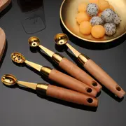 4Pcs Digging fruit ball spoon watermelon spoon round ball spoon fruit digging tool