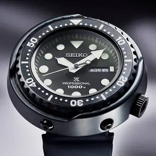 SEIKO 精工錶-黑牌款- Prospex 系列1975鮪魚罐頭潛水手錶7C46-0AP0C(S23631J1)