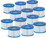 12 Pack Bestway Coleman Type VI Spa Filter Cartridge for Lay-Z-Spa 58323