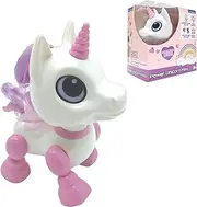 Lexibook, Power Mini, My Little Unicorn Robot with Sounds, Music, Light Effects, Voice Repetition Function and Reaction to Sounds, ROB02UNI