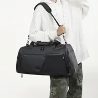 在飛比找momo購物網優惠-【MoodRiver】小款 旅行袋 健身袋 行李袋 後背包 