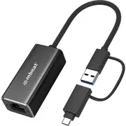 MBEAT UC3LAN 2 In 1 Usb3.1 Gigabit LAN Adapter With USB-C Converter