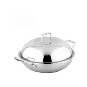 Betzenstein Tri-ply Stainless Steel 32cm Non-stick Wok With Lid