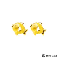 在飛比找Yahoo奇摩購物中心優惠-JoveGold漾金飾 自由黃金耳環