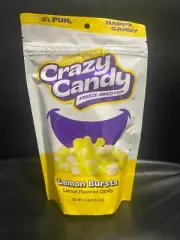 RI Andersen's Crazy Candy Freeze Dried Lemon Bursts 3.3oz Flavored Snack Citrus