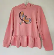 Buffalo by David Bitton Girls Long Sleeve Pink Soft Pullover Hoodie Size XL