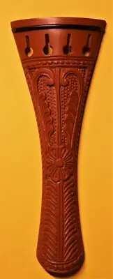 Elegant Handmade Carved Boxwood violin tailpiece . French Mod #51