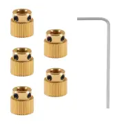 Brass Extruder Wheel Gear 40 Teeth Drive Gear 3D Printer Parts for Creality Ende