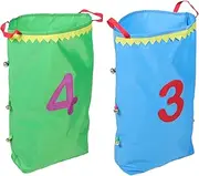 CVUTOVO 2Pcs Outdoor Jumping Sack Race Bags for Potato Sack Race Bags with Handles for Balance Training for Parties Barbecues and Outdoor Games