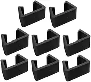 ifundom 8pcs Chair Fasteners Garden Furniture Wicker Sturdy Clamp Clip Patio Backyard Outdoor Rattan Chairs Sectional Couch Connectors Plastic Black