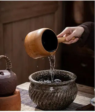 竹水勺挖水勺長柄舀水勺水瓢家用水勺加厚 日式洗浴水瓢帶柄勺子