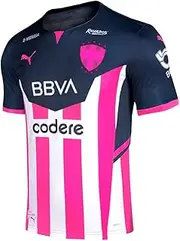 [PUMA] Mens Monterrey Pink Jersey Promo 21-22 Soccer Cleats Jersey - Blue,Pink - Size L