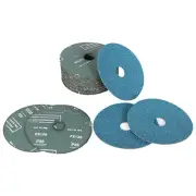 25 Pcs 5" × 7/8" 36 Grit Zirconia Resin Fiber Disc Grinding & Sanding Discs