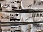 Ikea BROR Shelf galvanized steel, black 25 1/4x21 1/4 " 905.122.80 (Pack of 4)