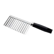Potato Crinkle Cutter Dough Wavy Slicer Steel Kitchen Vegetable Chip Blade