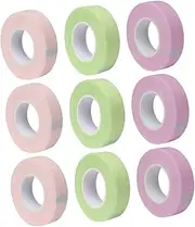 OHPHCALL 9 Rolls Breathable Eyelash Extension Materials Lash Adhesive Tapes for Diy Beauty