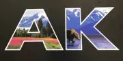 Alaska Sticker - Alaskan Wilderness Snow Mountains Wildlife Bears Fishing Nature