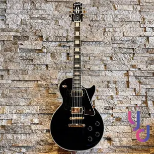 現貨可分期 終身保固 贈硬盒 Epiphone Les Paul Custom 黑色 電吉他 雙線圈 孤獨搖滾